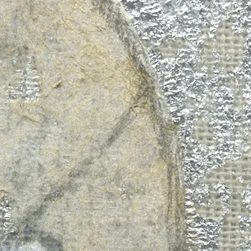 Painting detail, silver flower Painting detail, silver flower